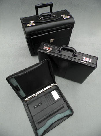 standard briefcases, pilots cases and presentation items
